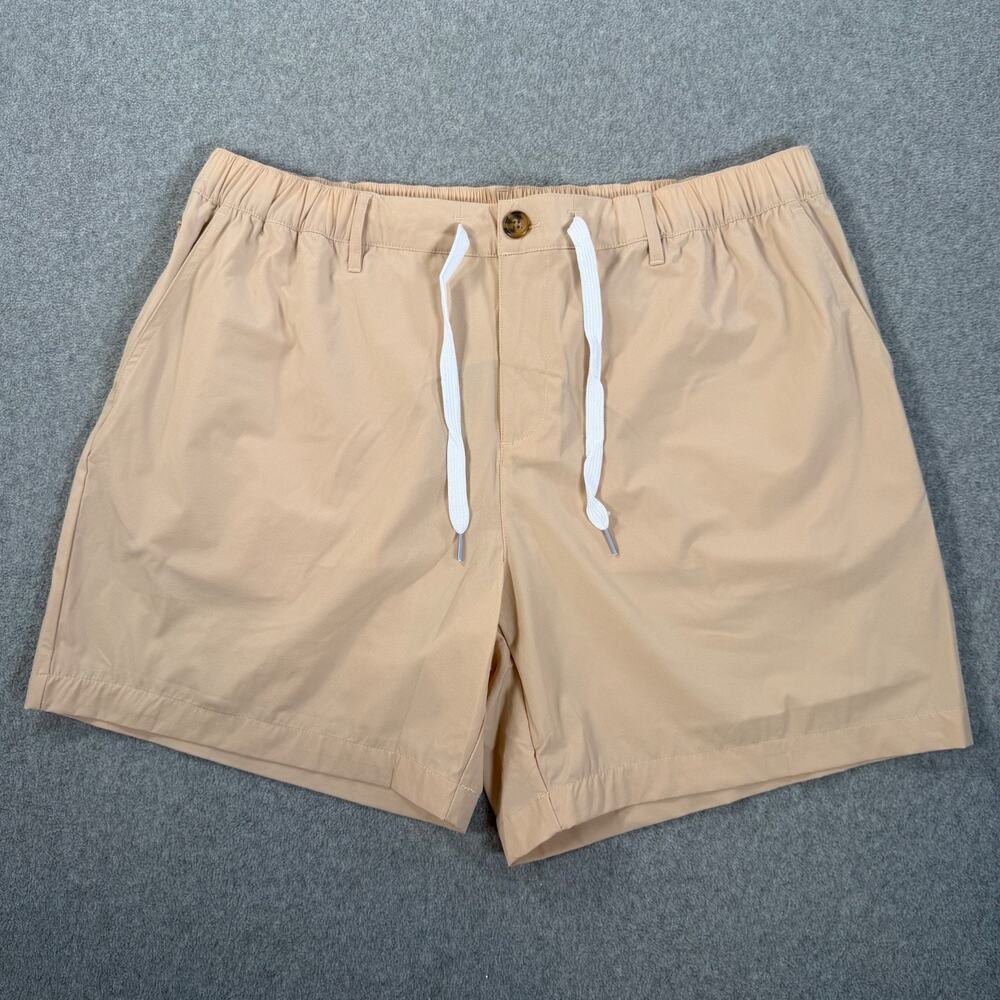 Simply Southern Elastic Waist Shorts Men's XL Lightweight Khaki 6.5" Inseam